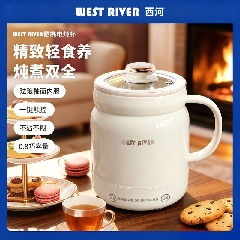 新款小型迷你电煮杯多功能烧水杯电热杯家用电煮锅煮奶锅防粘便携