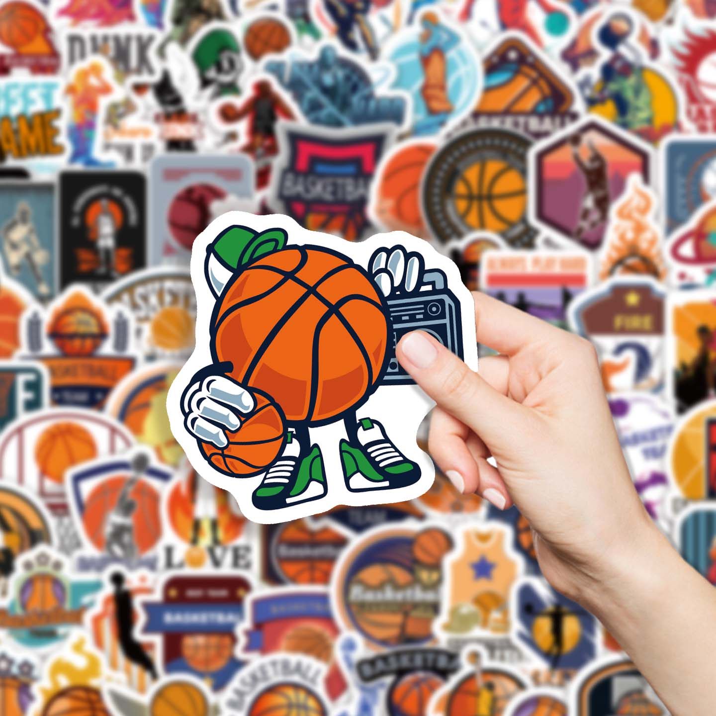 篮球卡通贴纸个性DIY手账装饰贴DIY创意涂鸦贴纸行李箱笔记本贴画,玩具/童车/益智/积木/模型,贴纸,淘宝优惠券,粉丝福利购,淘宝优惠卷
