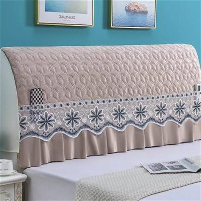 新款床头罩年g新款高档加厚软包床头套罩全包木床靠背垫夹棉保护