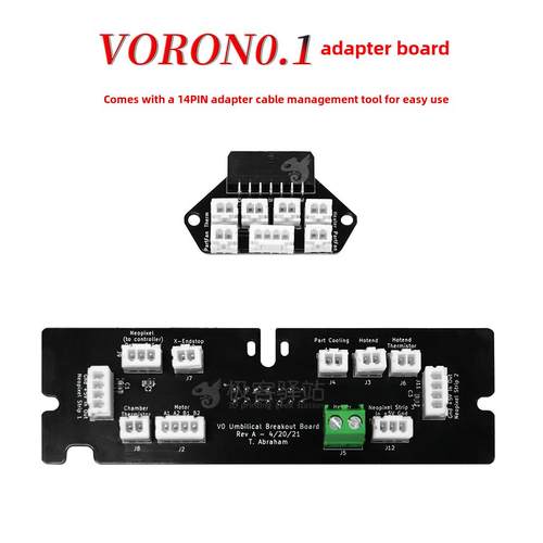 Voron 0/0.1/0.2热端适配器板(带线缆改造升级