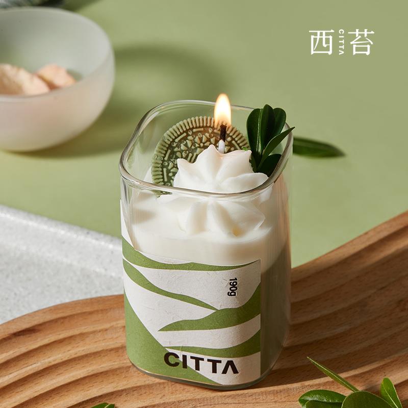 CITTA/西苔 茶山云雾香薰蜡烛卧室家用室内持久留香低温香氛围感