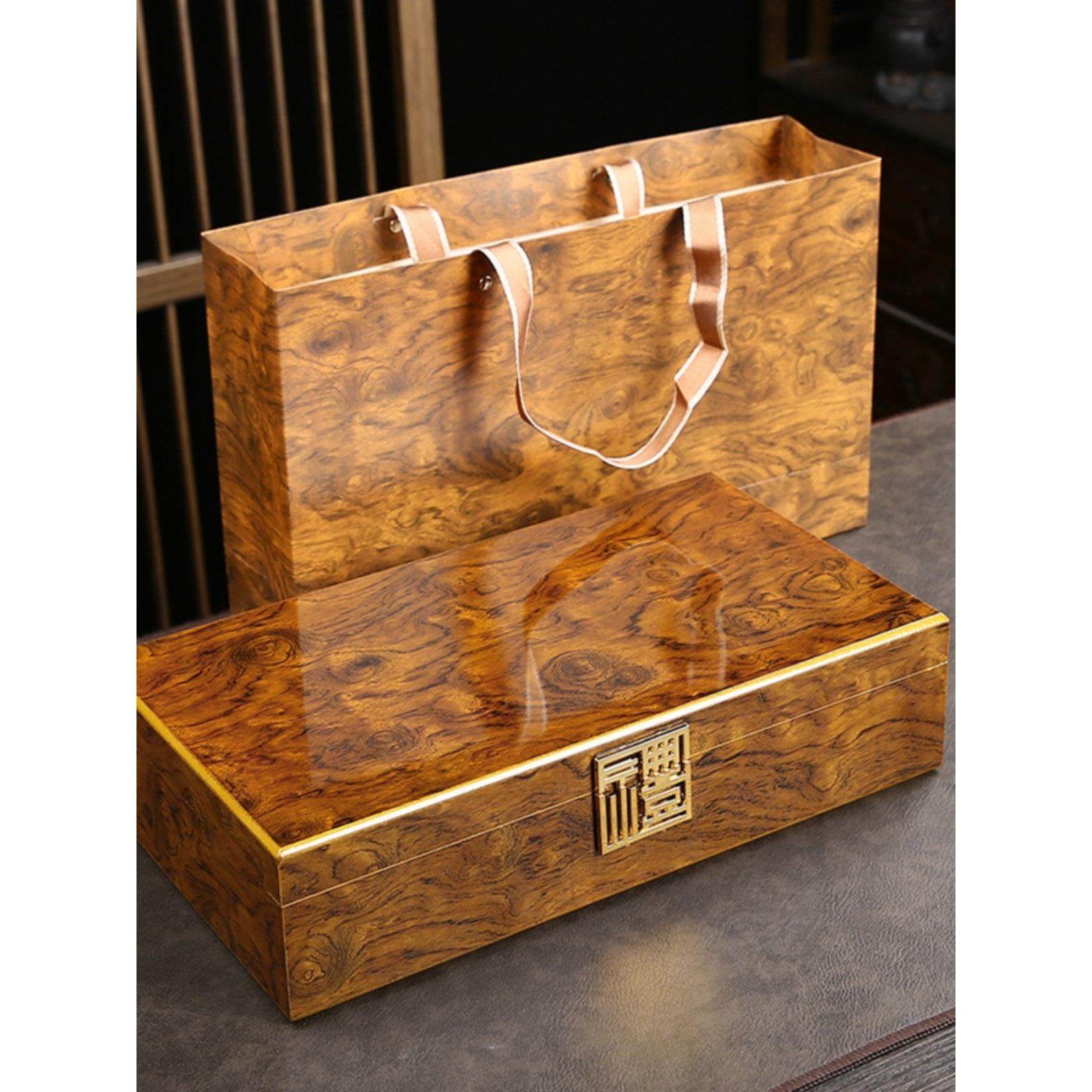 金丝楠木礼品盒半斤摆泡高档包装武夷红茶大红袍肉桂岩茶通用包邮,包装,茶叶包装,淘宝优惠券,粉丝福利购,淘宝优惠卷