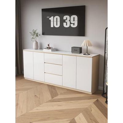 简约高款落地电视柜客厅家用小户型轻奢岩板餐柜卧室多功能收纳柜