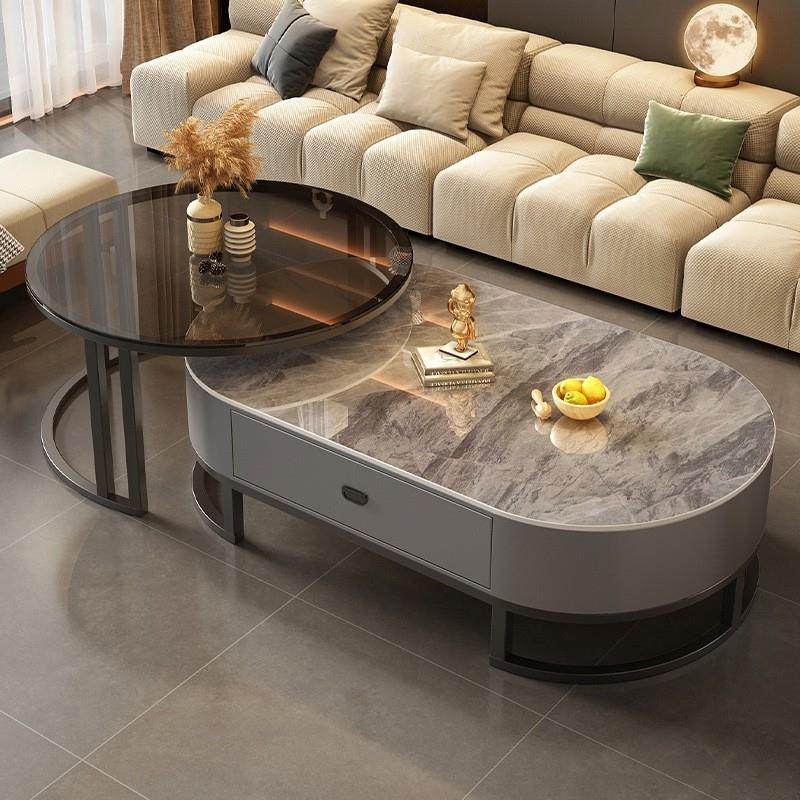 岩板茶几客厅家用2025新款轻奢现代茶桌简约款椭圆网红小户型边几,电子元器件市场,其它元器件,淘宝优惠券,粉丝福利购,淘宝优惠卷
