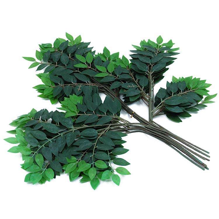 仿真槐树叶假树枝装饰黄色树叶子塑料花假花植物绿植室内工程造景