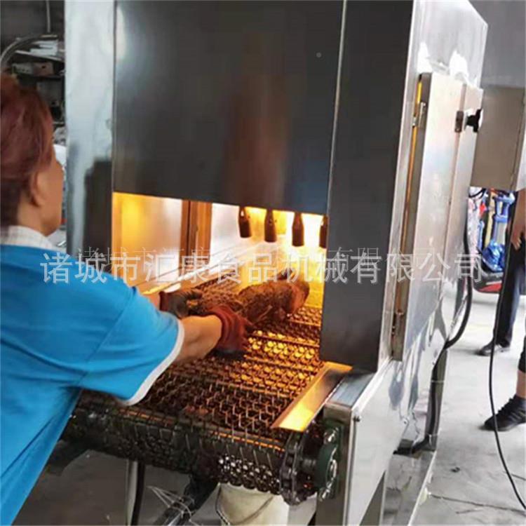 液化气转头烧毛机连续式牛头脱毛机 喷SM-3000旋淋猪耳朵 烧毛设