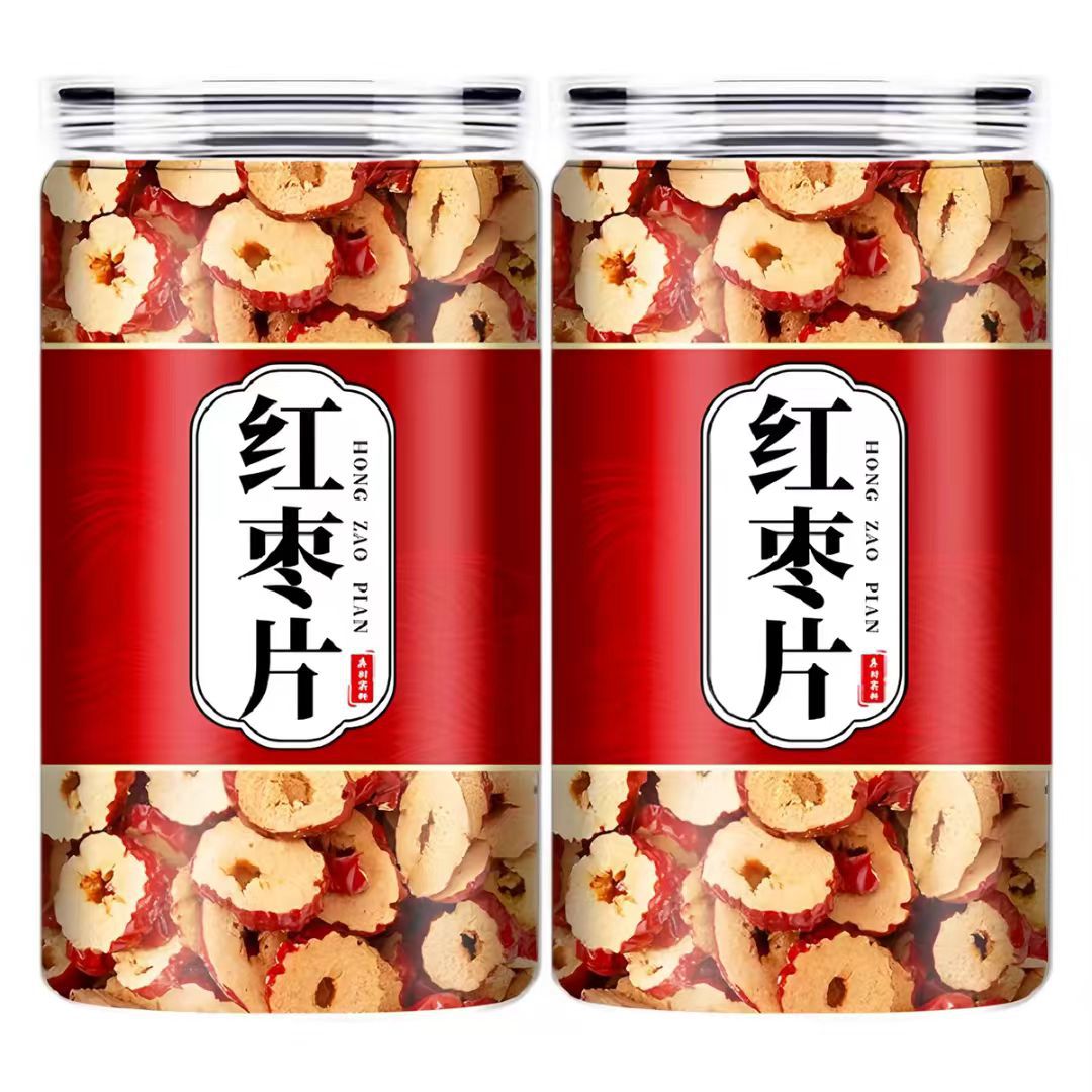红枣片新鲜零食干货泡水大枣脆片圈子正品新货枣无核红枣即食去核