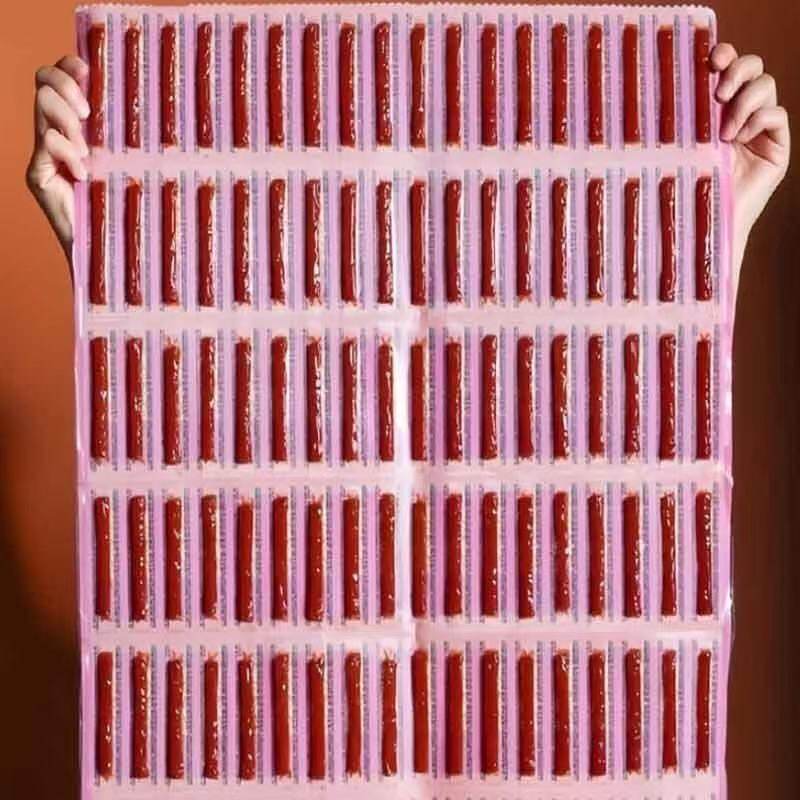 【速抢54包】网红一根筋三折叠辣条休闲食品小吃麻辣儿时怀旧零食