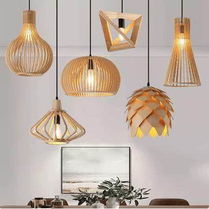 美国实木餐厅吊灯咖啡馆覆古斯堪的纳维亚几何形状木框架前台三角,家装灯饰光源,餐厅吊灯,淘宝优惠券,粉丝福利购,淘宝优惠卷
