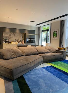 baxter布达佩斯沙发直排转角异型沙发异形意大利磨砂布科技布沙发