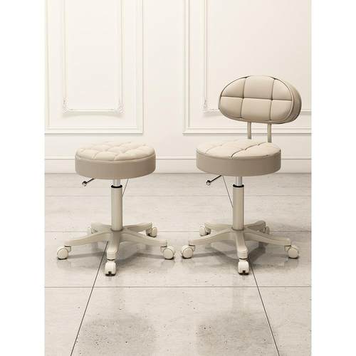 美容凳美容院专用升降旋转滑轮美发大工凳理发店圆凳家用化妆椅子