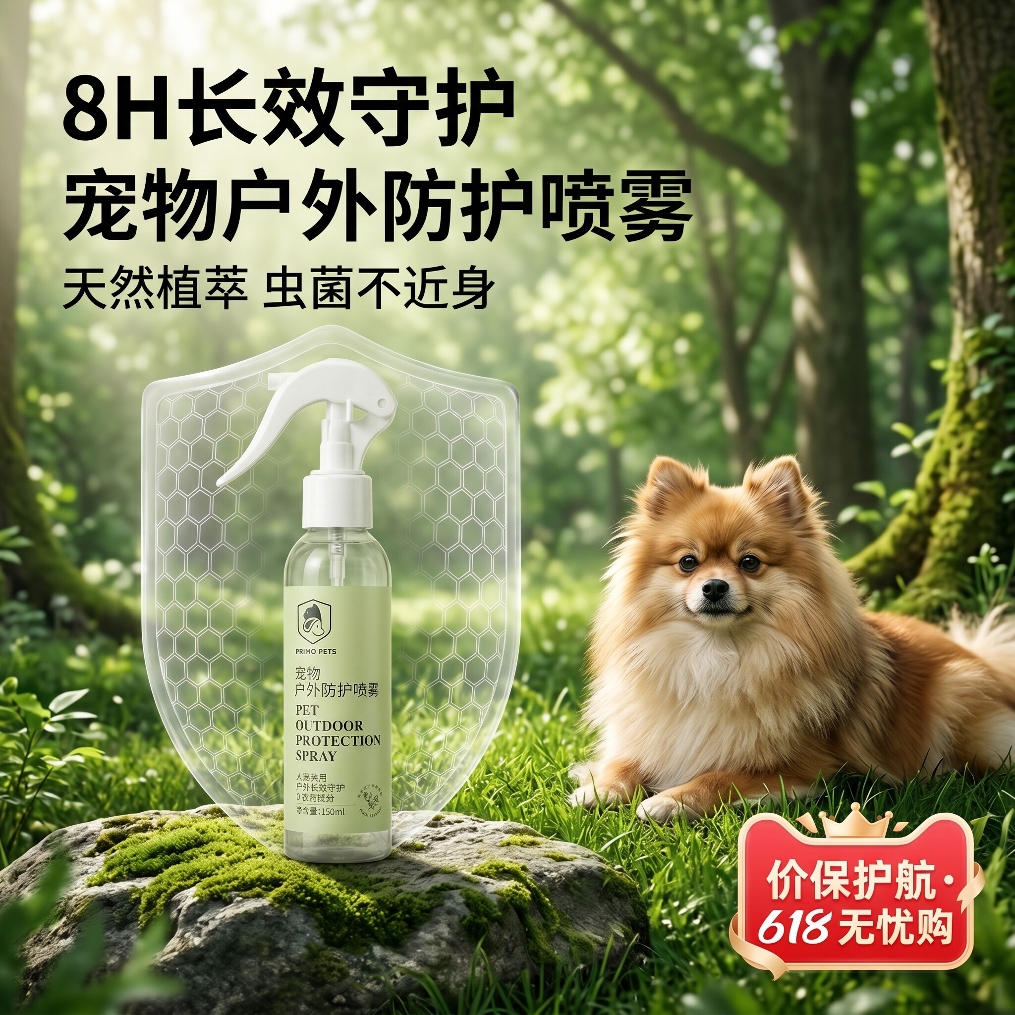 普里莫猫狗户外喷雾防螨杀菌除味