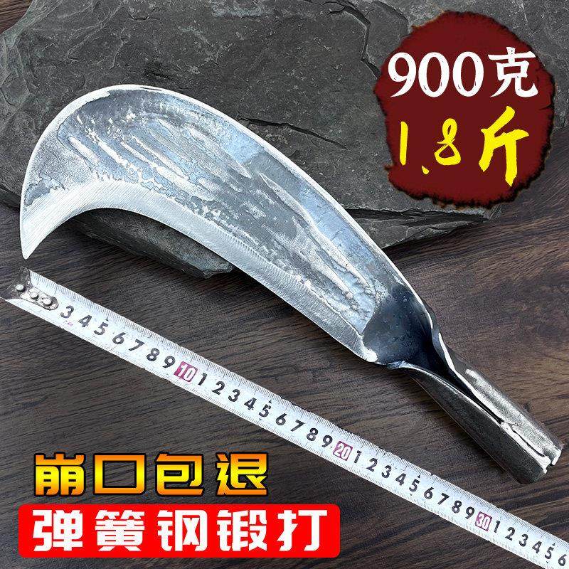 手工锻打柴刀特殊钢农用户外镰刀弹簧钢加厚砍柴刀砍树劈柴砍材刀