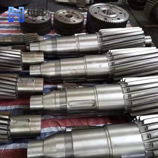 锻件托轮轴42CrMo精加工回转窑偏心传动轴转炉光轴齿轮轴非标