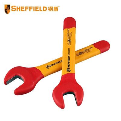 钢盾 SHEFFIELD S152006 多功能注塑型双色绝缘开口扳手6mm