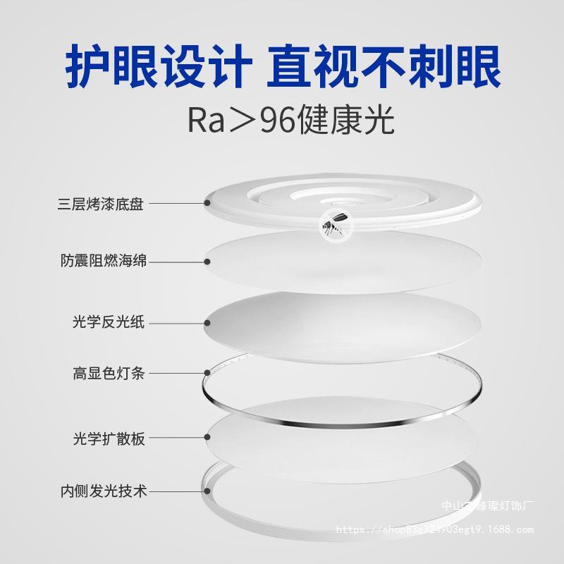 全光谱led吸顶灯极简护眼儿童房灯防蓝光书房教室客厅卧室灯