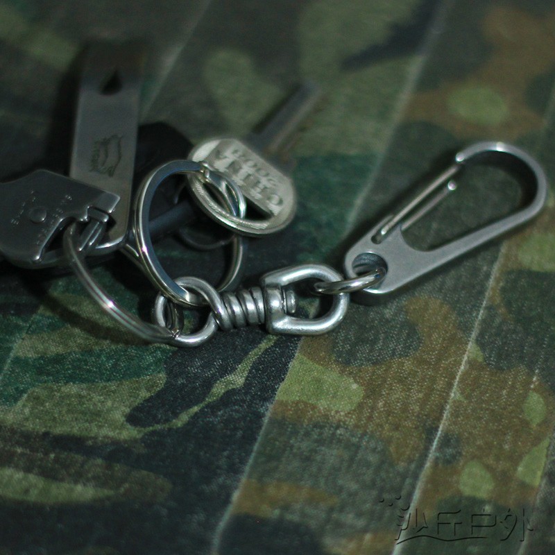 结实耐用牢固好货不锈钢钥匙扣套装手工钥匙扣多功能挂扣组合