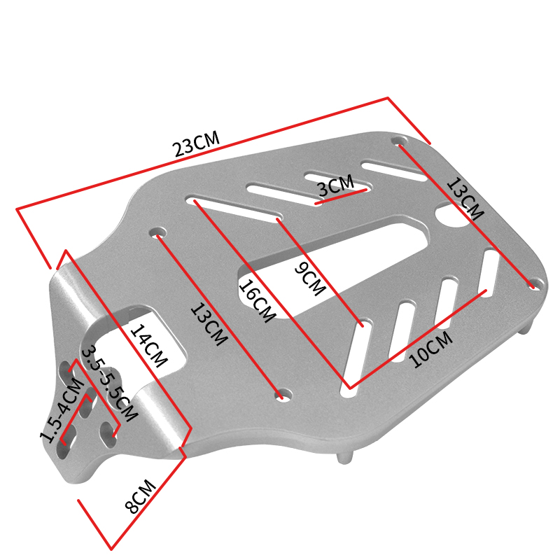 电动车通用拓展后座后货架尾箱支架靠背铝合金托架雅迪后尾后衣架