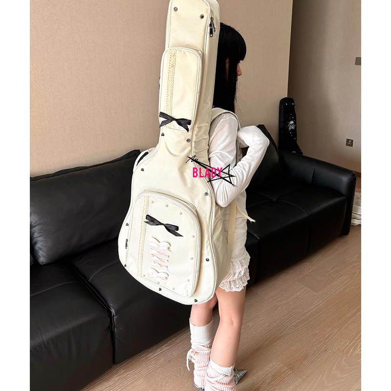 【浪漫病】吉他包韩系芭蕾风高颜值41寸木吉他电吉他贝斯加厚琴包