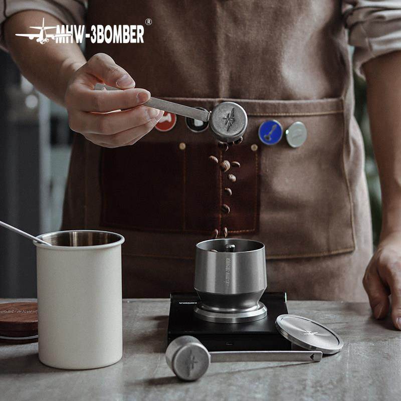 MHW-3BOMBER轰炸机不锈钢量勺 长柄咖啡勺 8g定量勺抹茶粉可可粉