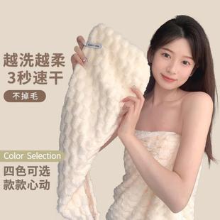 洗头浴帽 干发帽女士家用超强吸水速干加厚包头巾不伤头发2024新款