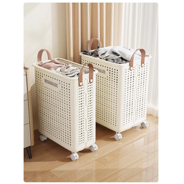 脏衣篮可折叠家用脏衣篓高颜值浴室洗衣篮脏衣服污衣篮收纳筐带轮