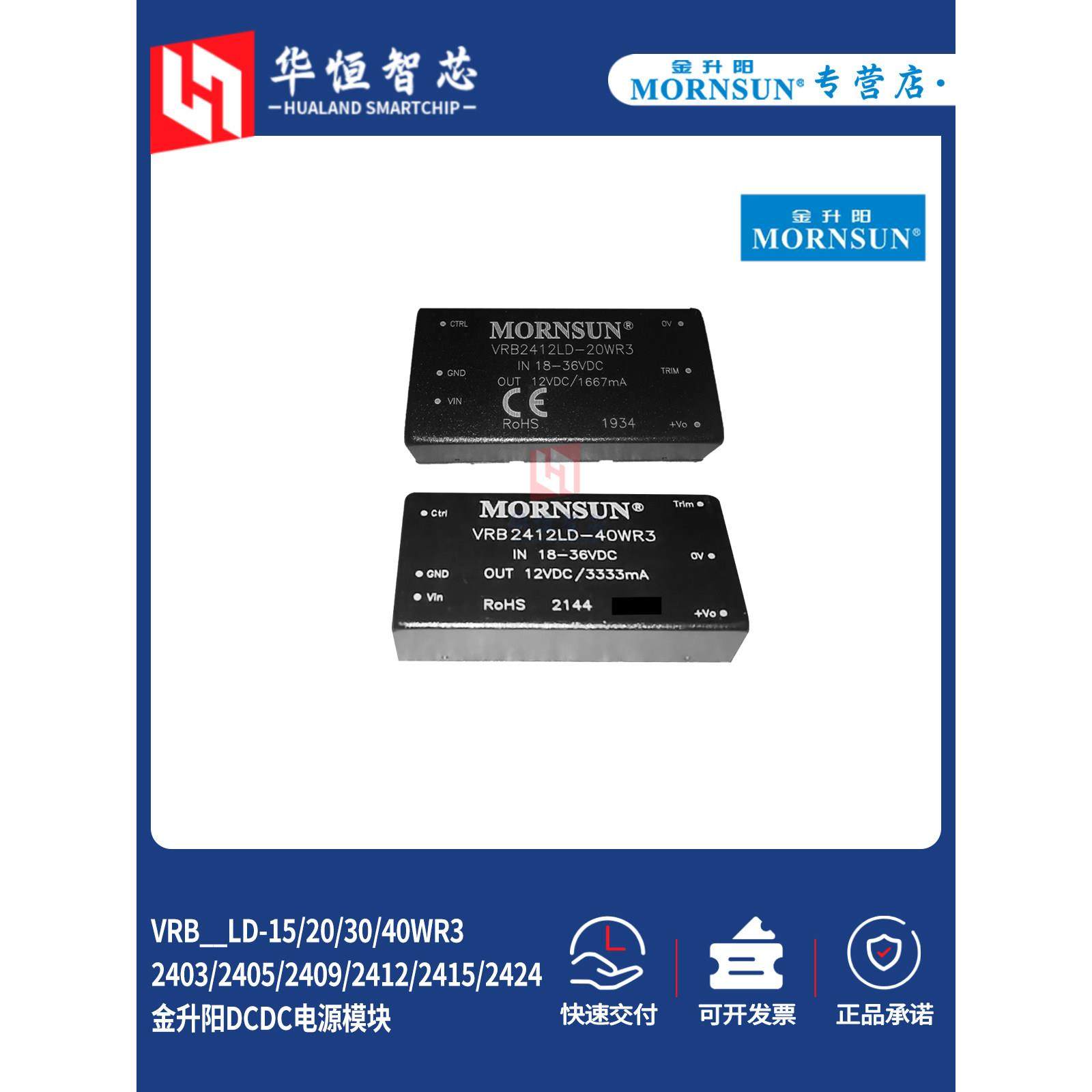 金盛阳Vrb2403/2405/2412/2415/2424Ld-15/20/30/40Wr3电源模块