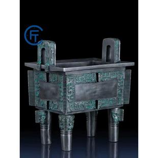 纯铜司母戊鼎摆件送朋友礼品办公室桌面公司开业送礼铜鼎定制礼物