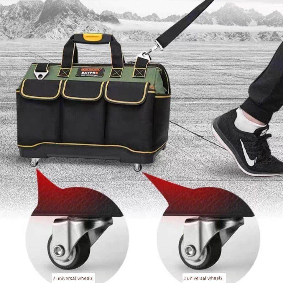 带轮工具包万向轮拉杆箱耐磨牛津布多功能箱包水电装修工具包滑轮,五金/工具,工具包,淘宝优惠券,粉丝福利购,淘宝优惠卷