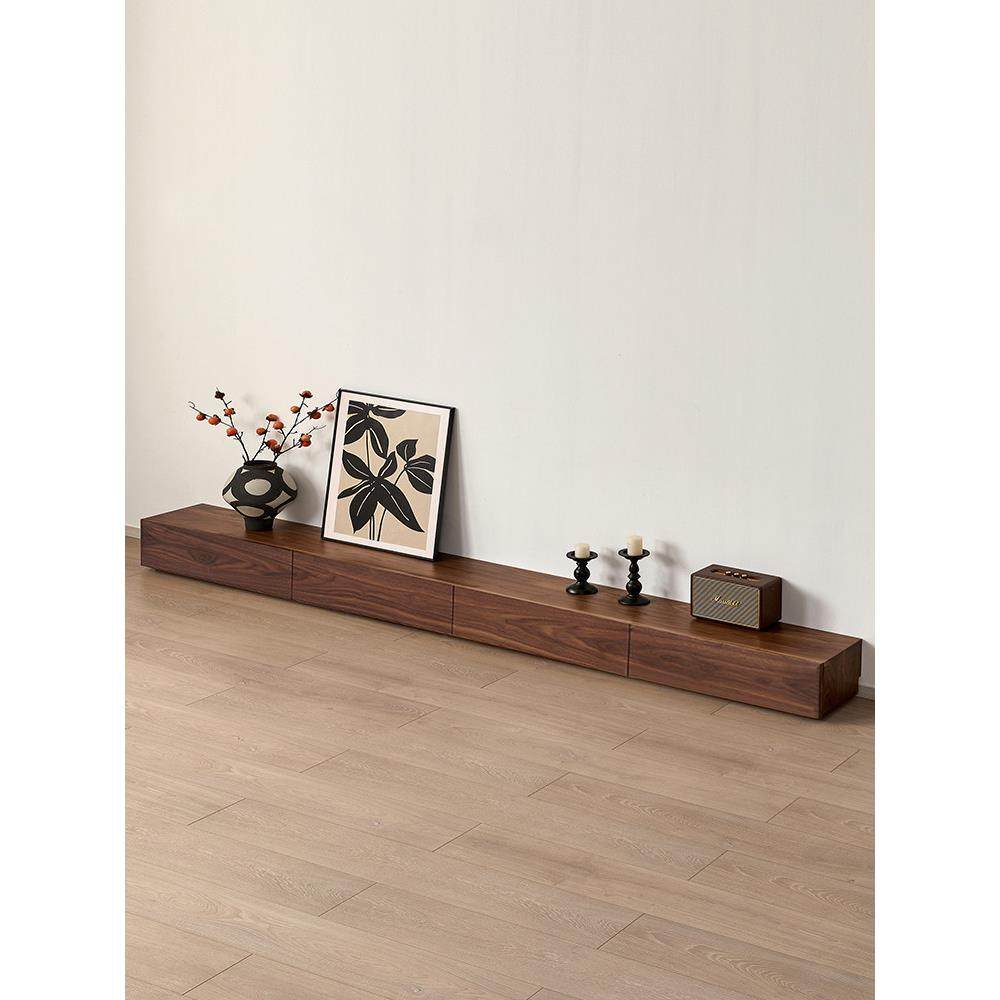 北美黑胡桃电视柜地板站立存储低柜实木极简主义地板客厅大小的公,住宅家具,电视柜,淘宝优惠券,粉丝福利购,淘宝优惠卷