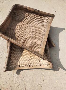 民俗怀旧老物件老簸箕柳编簸箕老式农具农耕工具农家院 摆件 道具