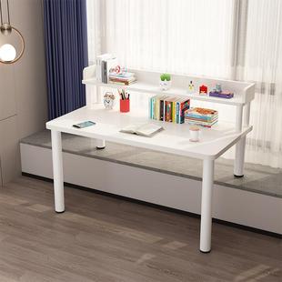 飘窗桌子可移动家用卧室简易书桌学习写字桌简约高低脚台式电脑桌