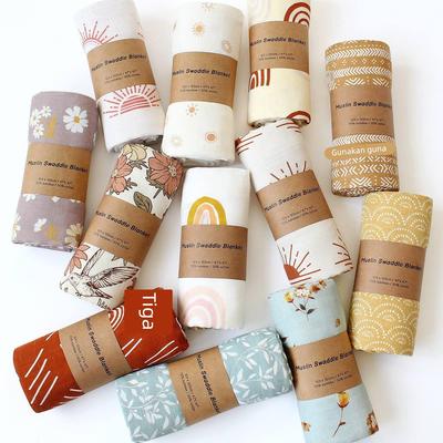 muslin竹棉纱布包巾婴儿包被宝宝抱被盖毯新生儿襁褓巾夏季浴巾