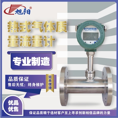 旭阳显示数显压缩空气热式流量计水表微小气体质量厂家发货传感器