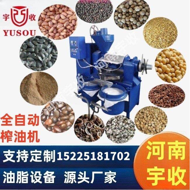 100-500kg全自动榨油机花生大豆菜籽榨油机榨滤一体化榨油设备