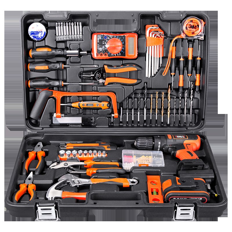 戈麦斯工具箱套装家用多功能电钻家庭电工五金大全维修组合