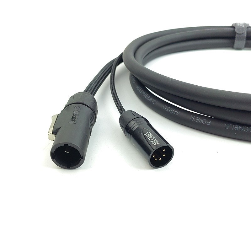 舞台光速灯连接线灯光电源线信号组合线有源音箱电源信号复合线