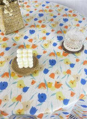 碎花桌布名is韩风复古n野餐布65554宿软装摆拍家居背景布书桌茶小