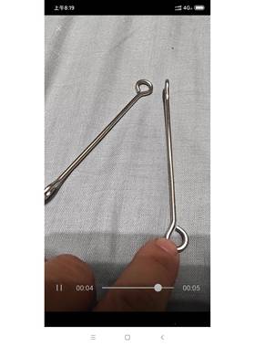 浴帘杆加长条挂长钩鸡眼帘增滚动17736挂钩开长口帘杆纱帘窗搭长