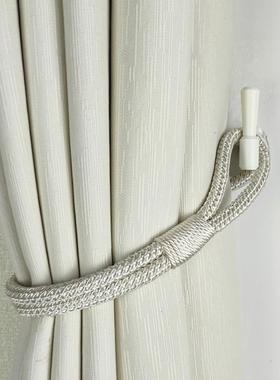 简约免打孔窗帘钩绑壁带家用百搭金54980纳属窗帘收扣挂墙钩子挂