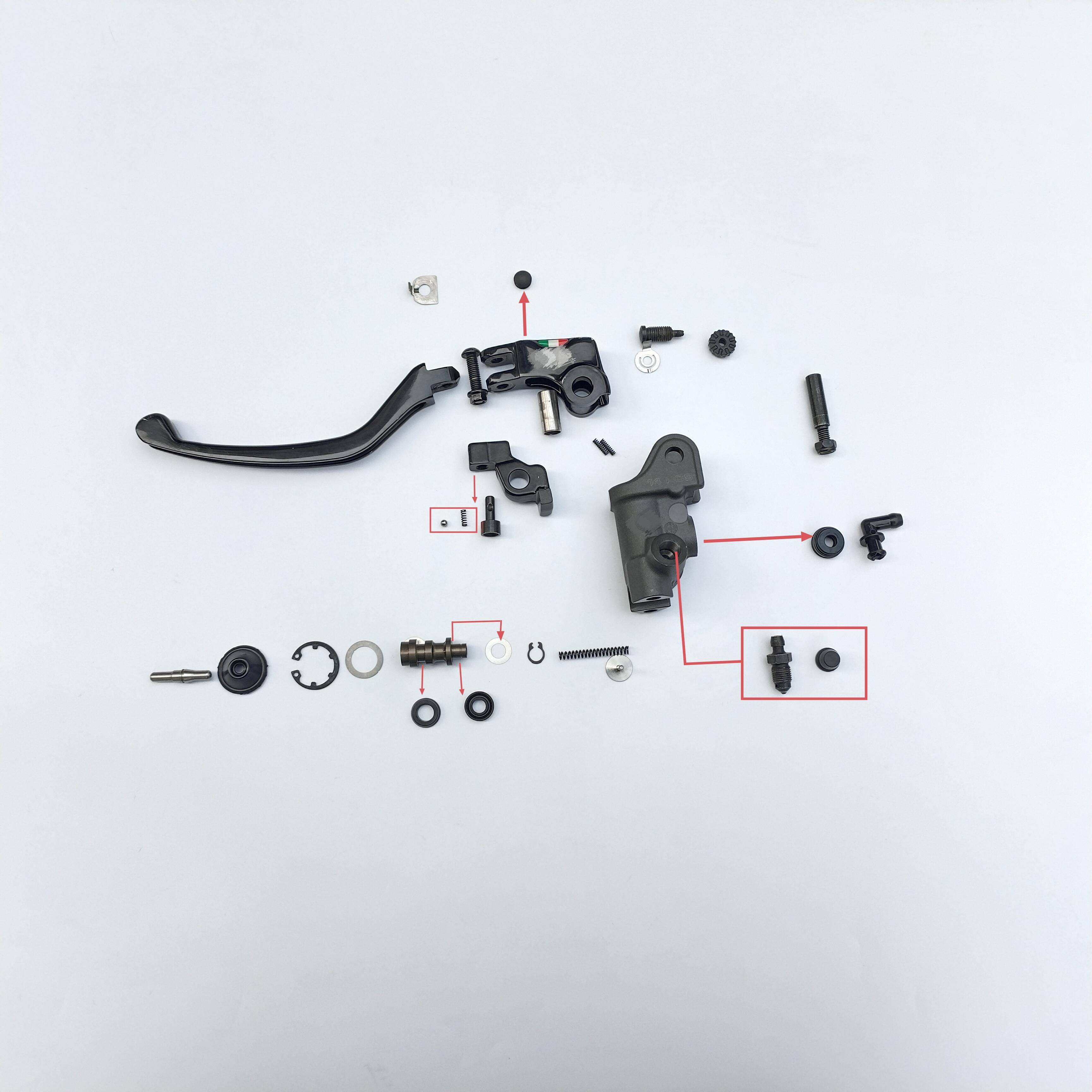 适用布雷博直推上泵RCS活塞皮碗油封皮圈弹簧防尘套接头制动配件