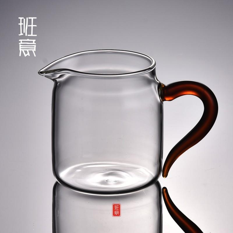 班意公道杯大号加厚琉璃茶海分茶器茶具配件茶漏公杯包邮耐热玻璃
