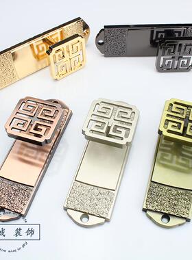 窗帘钩金定钩墙钩锌合简约中式窗帘勾挂打孔固挂41309球绑带壁钩