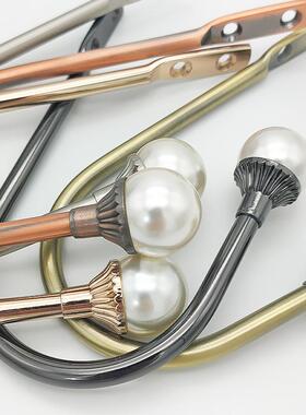 简绑合约现代窗帘挂68655钩墙定钩U型金免钉珍珠门帘挂球带固粘贴