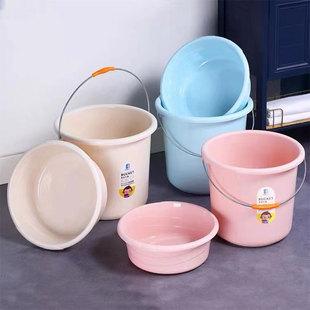 水洗澡大号耐用 香彩塑料水桶手提加厚洗衣桶家用储水桶宿舍洗衣装