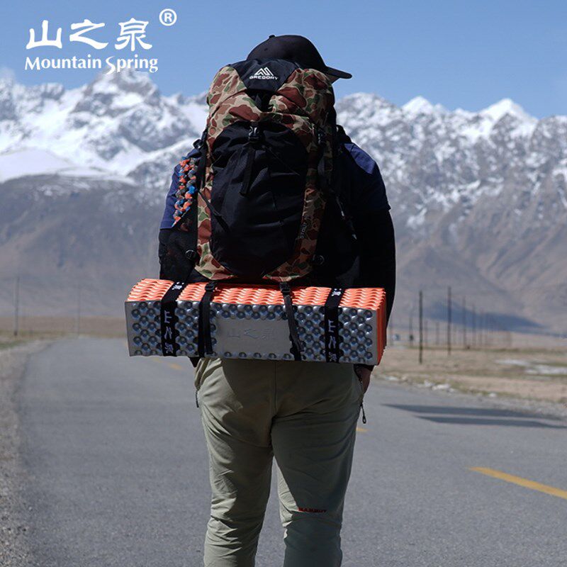 山之泉防潮垫铝箔膜蛋巢槽坐垫折叠便携睡垫野餐瑜伽垫户外防潮垫