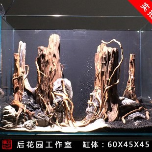 草缸造景  造景套餐 造景 青龙石 沉木 后花园水族 雨林景定制