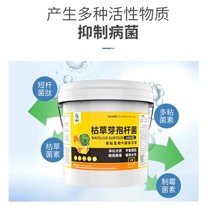 2000亿枯草芽孢杆菌水产养殖鱼虾蟹E塘专用净化水质分解有机质肥