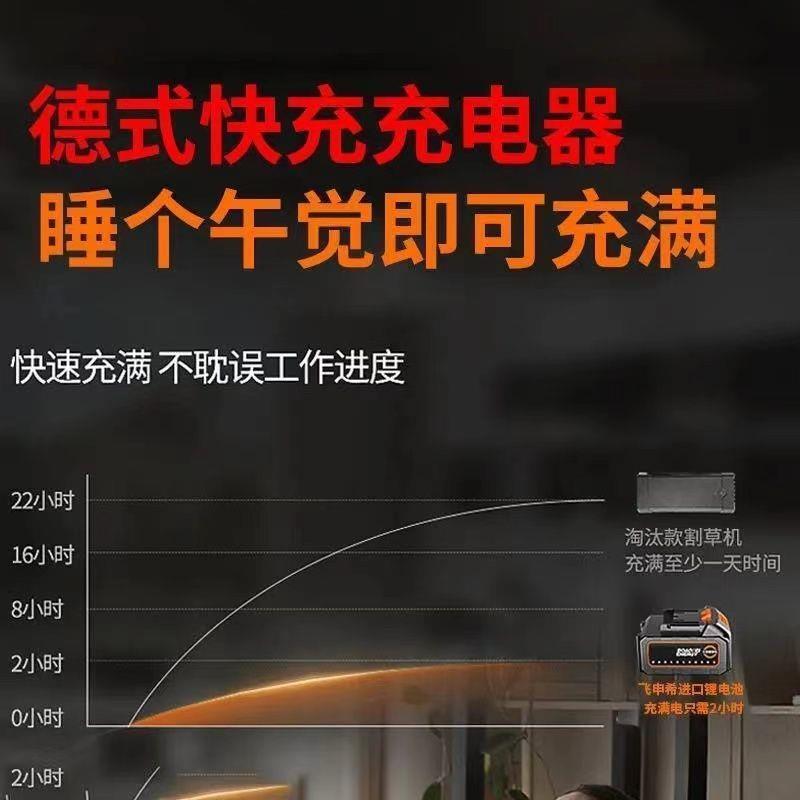 德国进口电动割草机充电式农用锂电除草机小型家用多功能打草神器