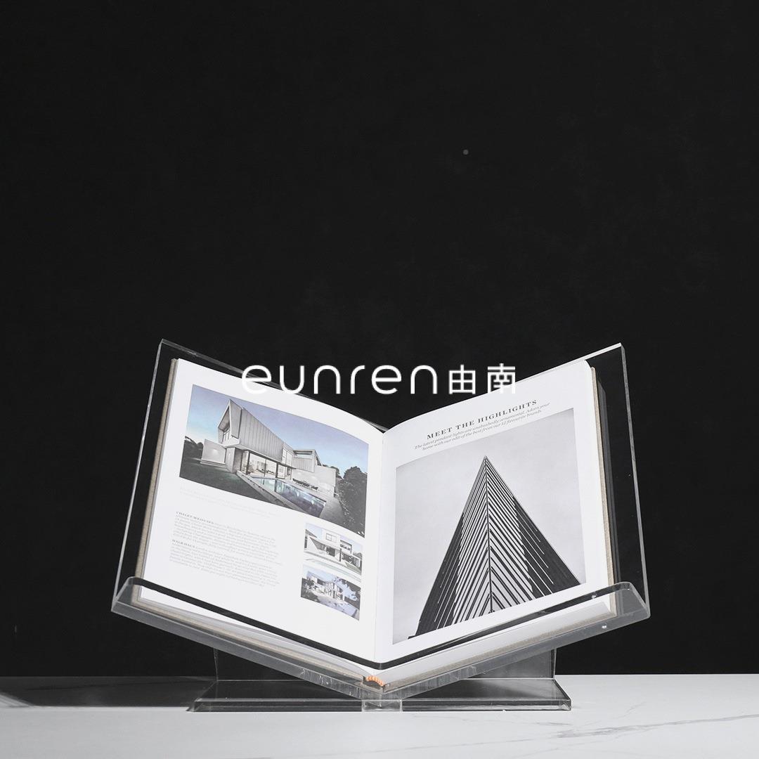 简MYV约现代透明亚克力收软纳饰杂志书摆架件样板房间陈列展示架